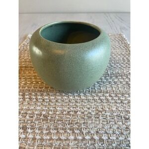 Vintage Ceramic Bud Vase‎ Small Green Speckled Pottery USA
